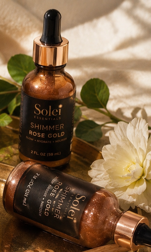 Rose Gold Shimmer Oil