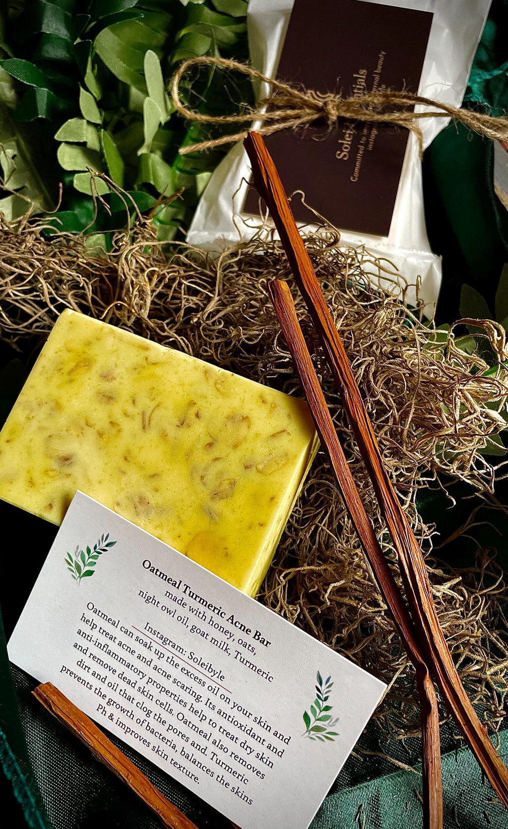 Honey Turmeric Oatmeal Soap Bar